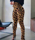 Women's Houndstooth Waist Side Eyelet Tights Leggings